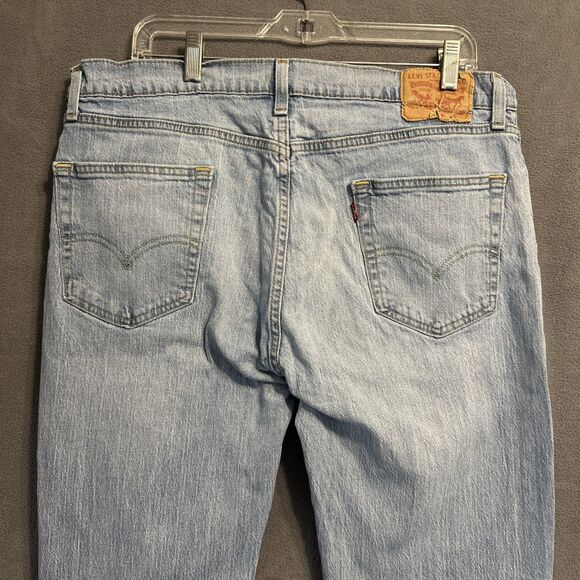 Levi’s 527 Jeans Light Wash Denim Slim Boot Cut Mens Size 34x34 Long Cowboy - Picture 4 of 10